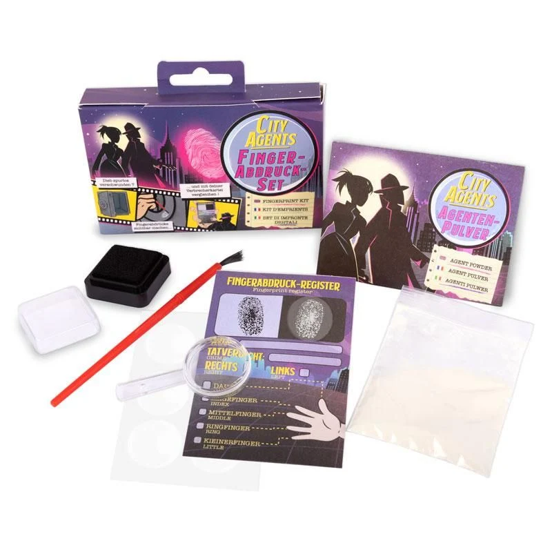 CITY AGENTS Fingerabdruck-Set