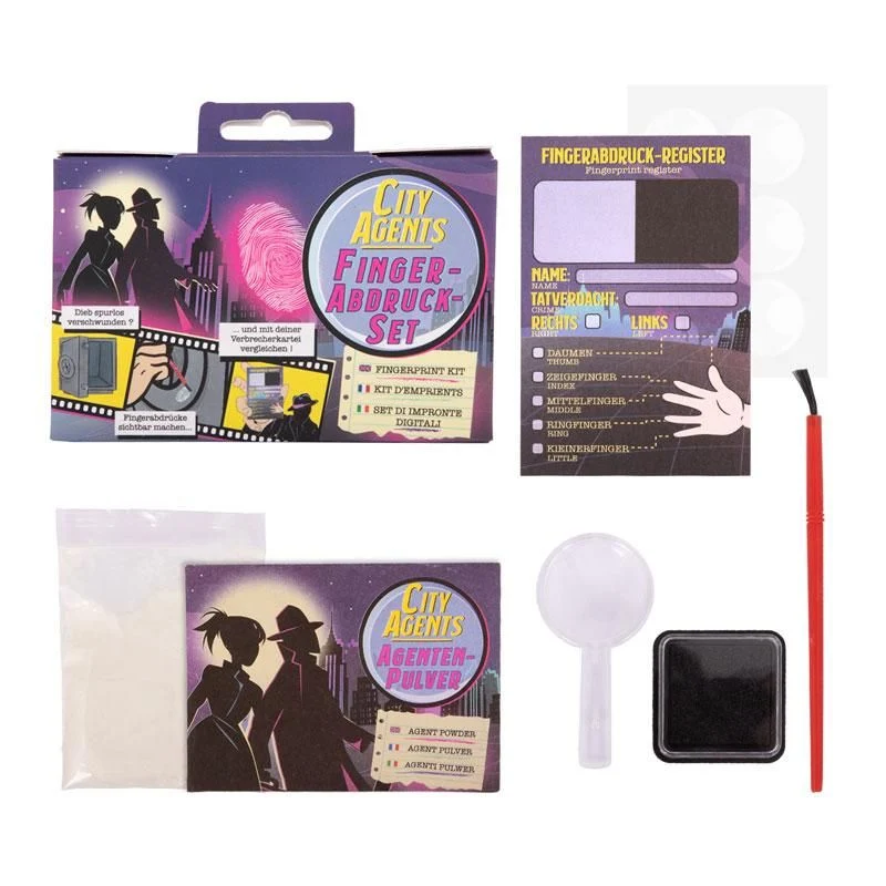 CITY AGENTS Fingerabdruck-Set
