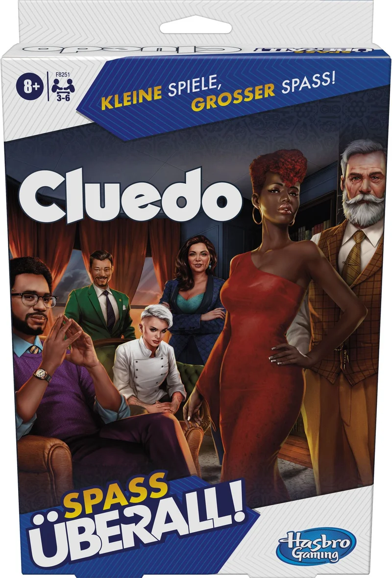Hasbro Cluedo Kompakt – Tragbares Detektivspiel