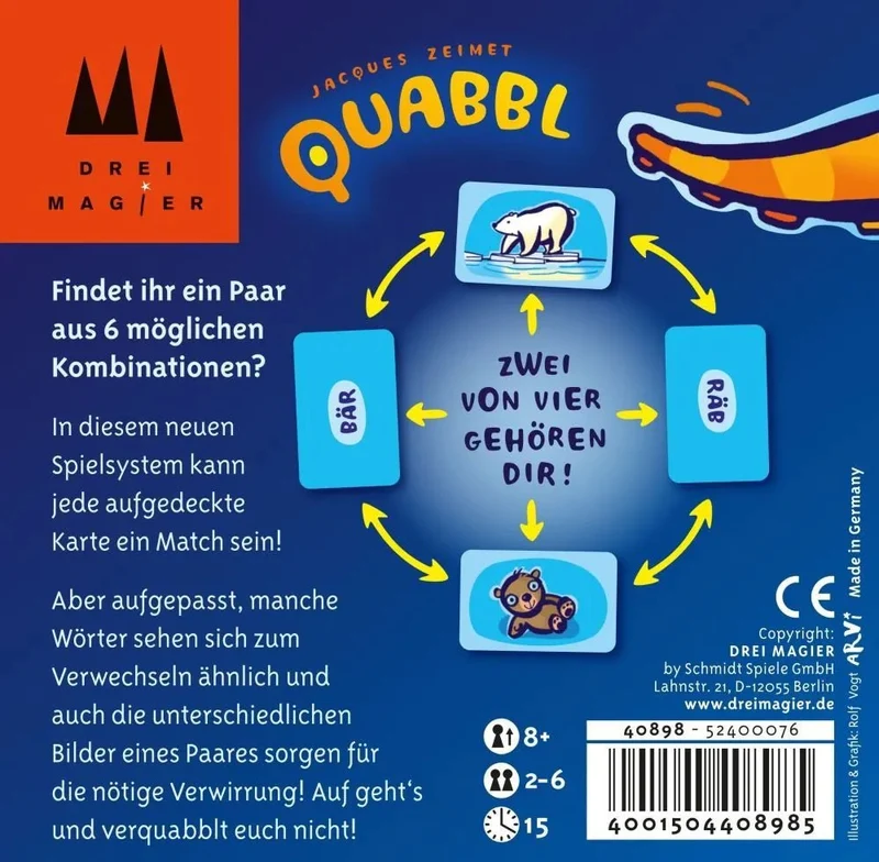 Drei Magier: Quabbl, Kartenspiel