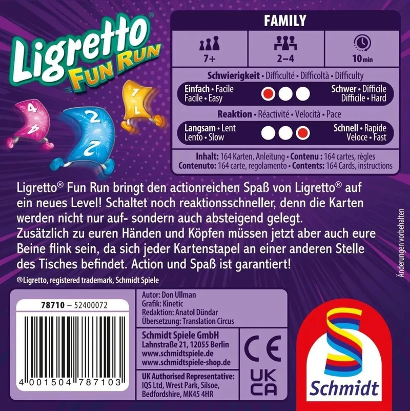 Ligretto: Fun Run, Kartenspiel