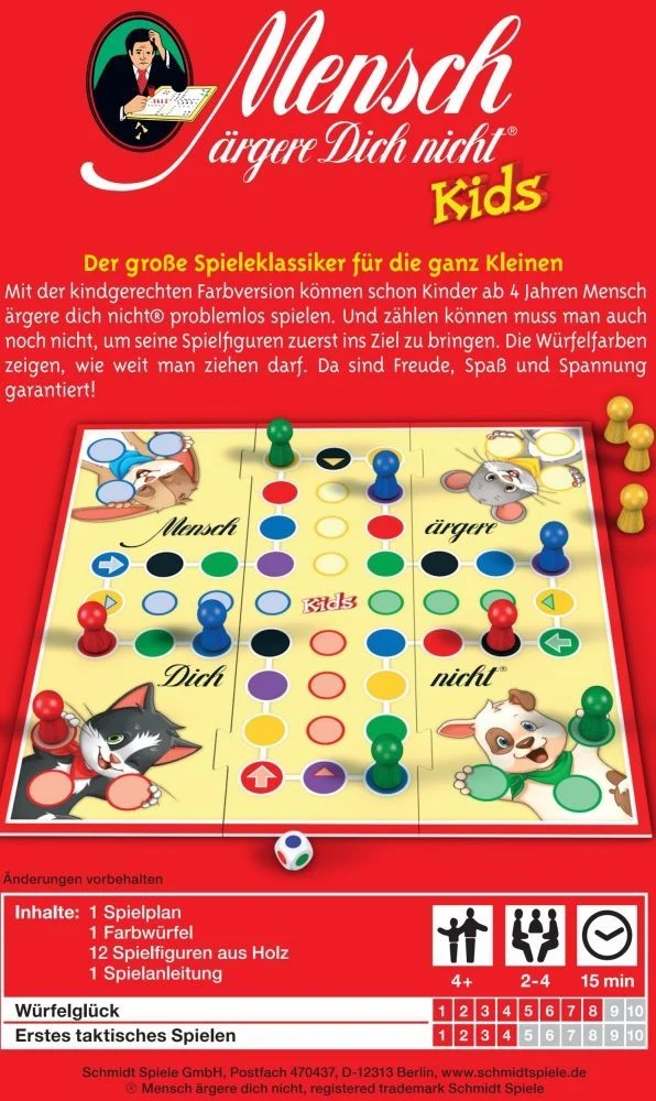 Mensch ärgere Dich nicht: Kids, Reisespiel in der Metalldose