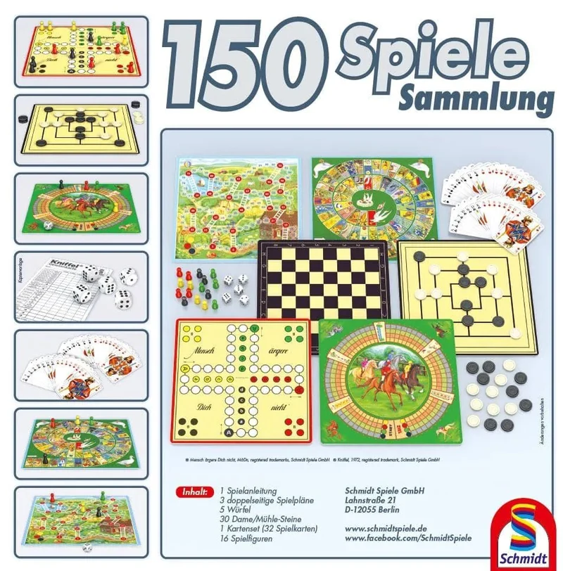 150er Spielesammlung, 150 Spielemöglichkeiten, grün