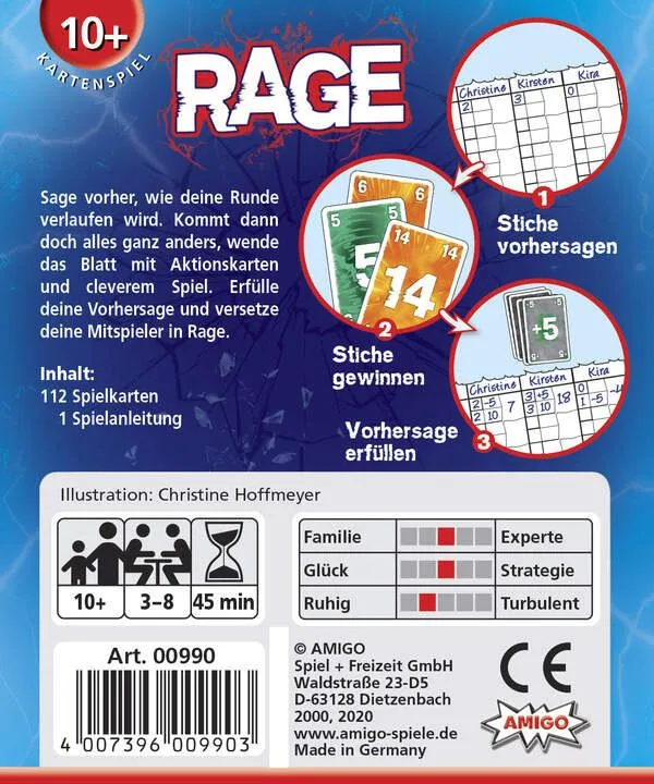 Rage Stichspiel – Strategisches Kartenspiel