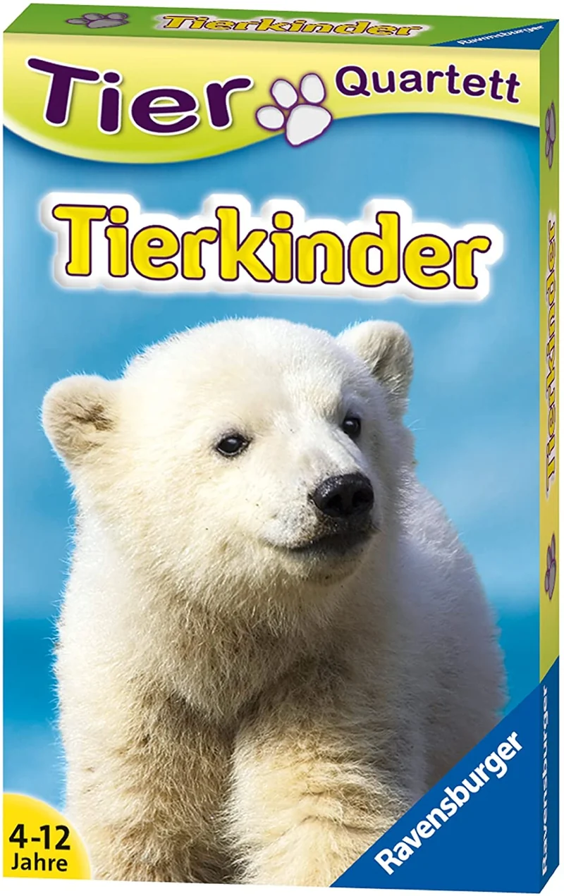 Tierquartett Tierkinder – Quartettspiel mit Tierbabys