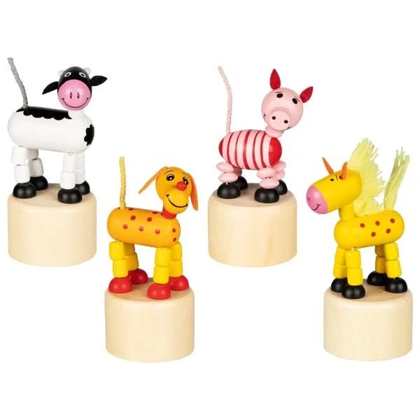 Goki Wackelfiguren Tiere aus Holz