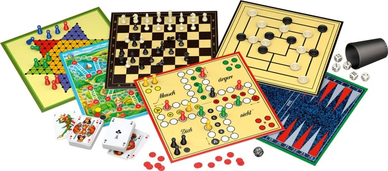 300er Spielesammlung, 300 Spielemöglichkeiten, rot