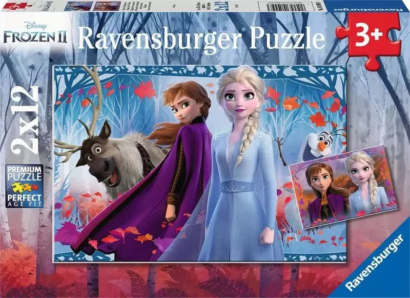 Kinderpuzzle Die Eiskönigin 2 – Reise ins Ungewisse – Ravensburger 2x12 Teile