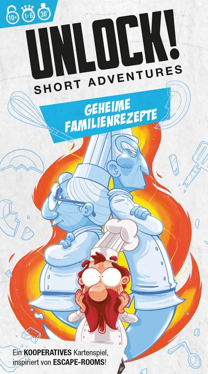 Escape-Kartenspiel Geheime Familienrezepte – Unlock!