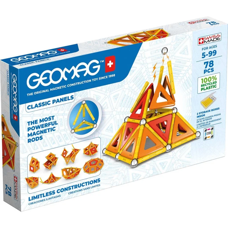 Magnetbausteine - Geomag Classic Panels Recycled 78