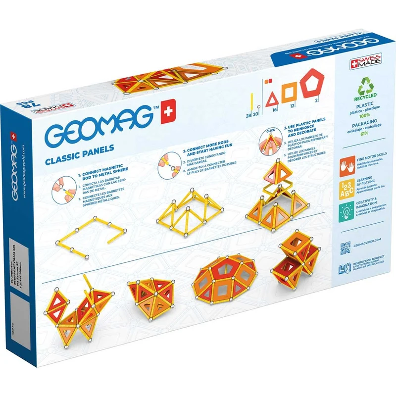 Magnetbausteine - Geomag Classic Panels Recycled 78