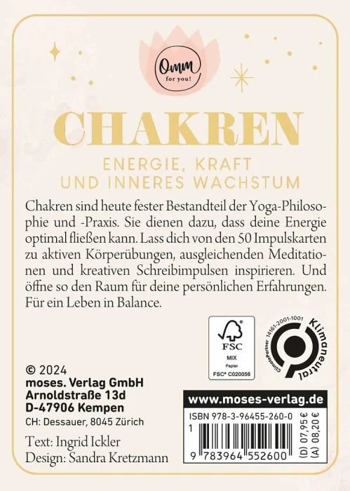 Omm for you: Chakren - Kartenset