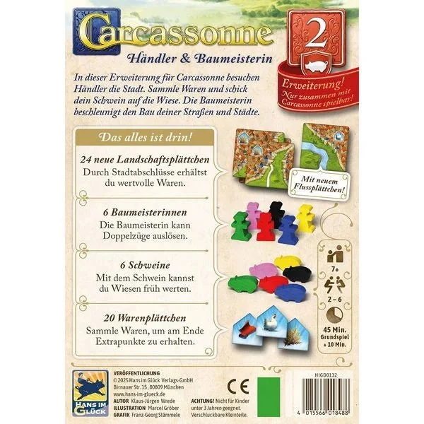 Carcassonne Händler und Baumeisterin - Erweiterung