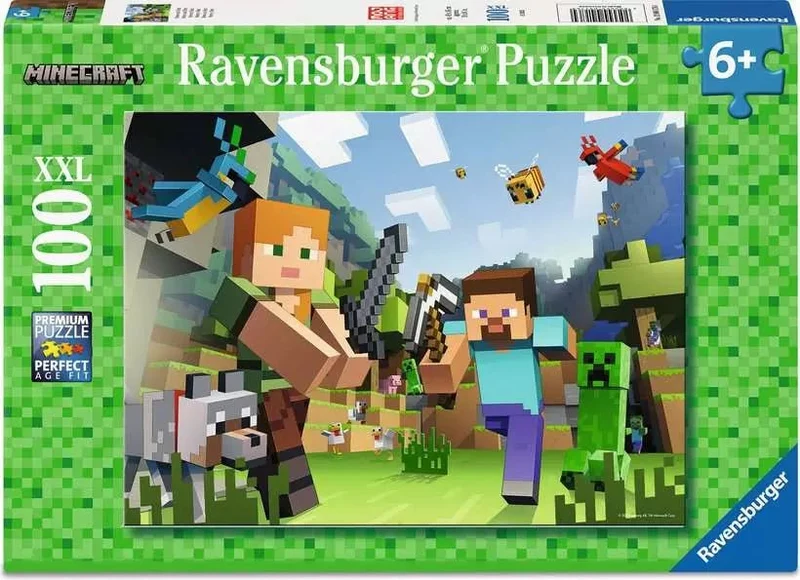 Kinderpuzzle Minecraft ab 6 Jahren - Steve und Alex - 100 Teile