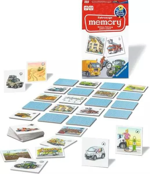 Memory Wieso? Weshalb? Warum? Fahrzeuge – Reisespiel ab 4 Jahren