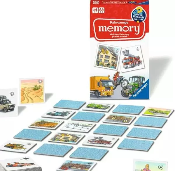 Memory Wieso? Weshalb? Warum? Fahrzeuge – Reisespiel ab 4 Jahren