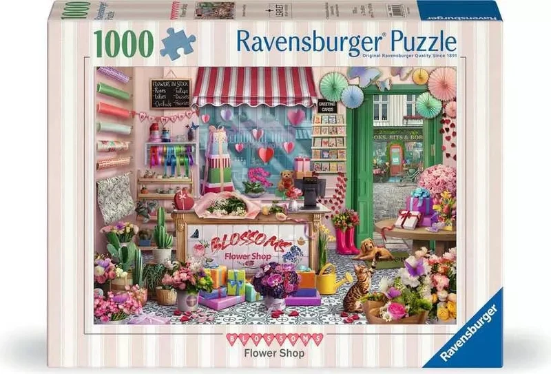 Erwachsenenpuzzle Der kleine Blumenladen – 1000 Teile