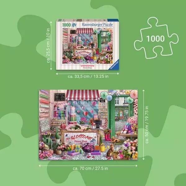 Erwachsenenpuzzle Der kleine Blumenladen – 1000 Teile