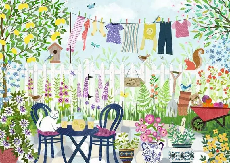 Erwachsenenpuzzle Sommergarten – 1000 Teile