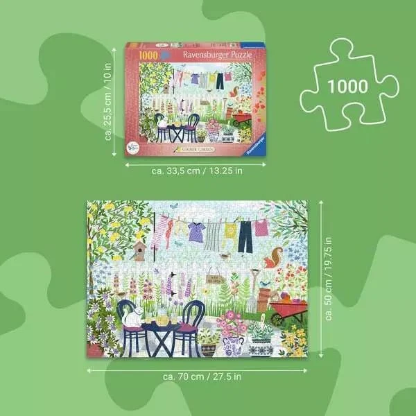 Erwachsenenpuzzle Sommergarten – 1000 Teile