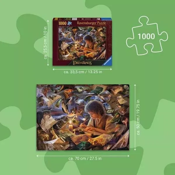 Erwachsenenpuzzle Frodo’s Reise – 1000 Teile