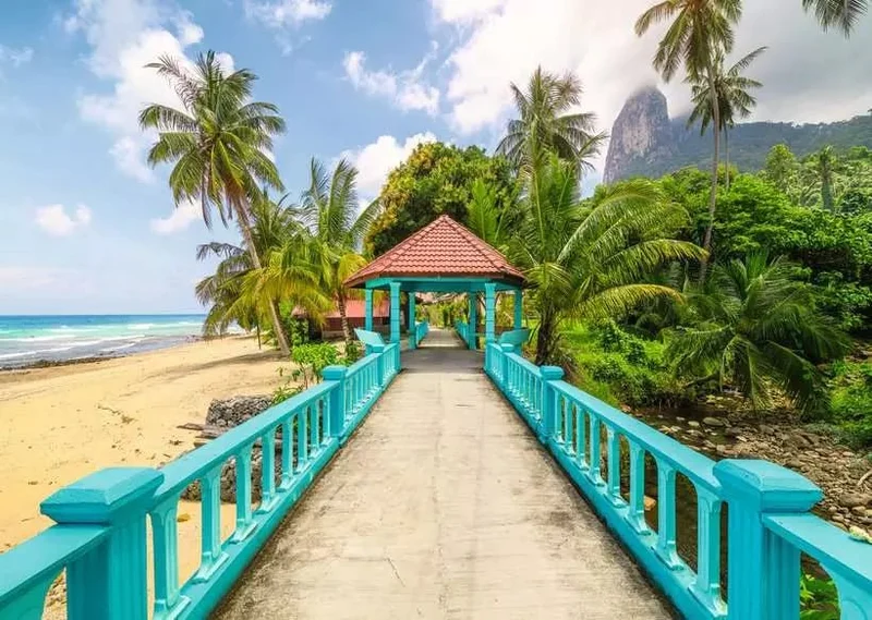 Erwachsenenpuzzle Farbenfrohe Brücke in Malaysia – 1000 Teile