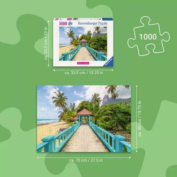 Erwachsenenpuzzle Farbenfrohe Brücke in Malaysia – 1000 Teile
