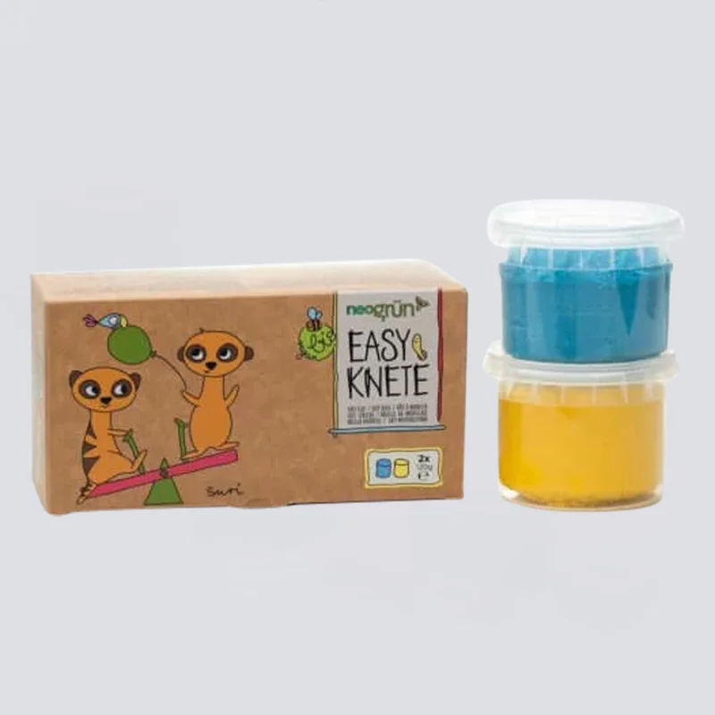 Easy-Knete 2er Set "Suri" blau/gelb
