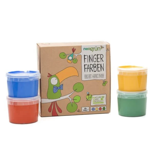 Fingerfarben 4er Set "Aki"