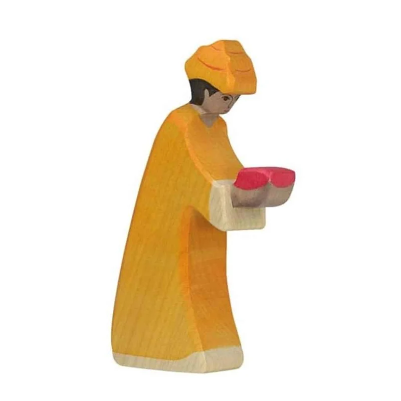 Spielfigur - Krippenfigur - Melchior orange