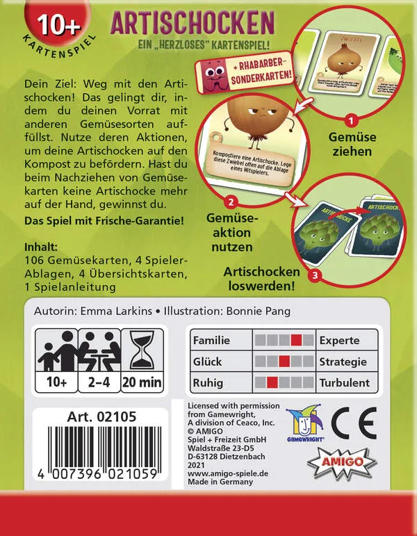 Artischocken Kartenspiel – Strategisches Gemüsekartenspiel