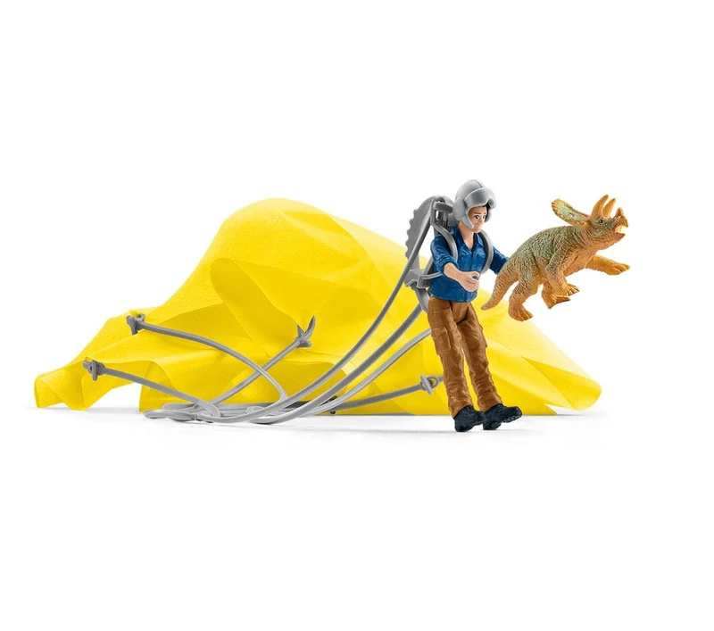 Fallschirmrettung-Set – Schleich Dinosaurs Rettungsmission mit Triceratops-Baby
