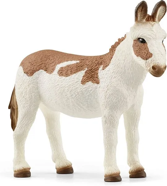 Tierfigur Amerikanischer Esel gefleckt – Schleich Farm World