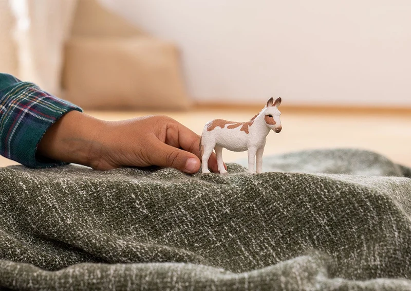 Tierfigur Amerikanischer Esel gefleckt – Schleich Farm World