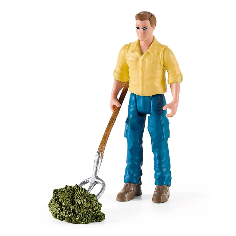 Kuh Waschstation – Schleich Farm World Spielset mit Drehscheibe und Massagebürste