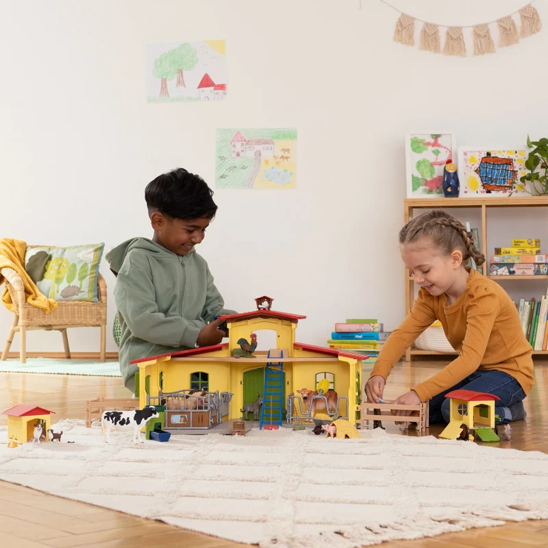 Hühnerstall mit Hahn und Henne – Schleich Farm World