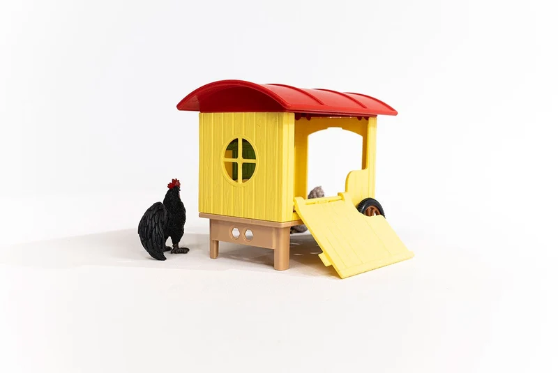 Hühnerstall mit Hahn und Henne – Schleich Farm World