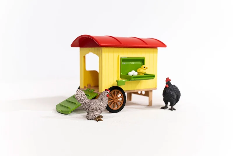 Hühnerstall mit Hahn und Henne – Schleich Farm World