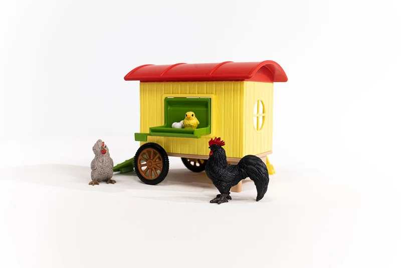 Hühnerstall mit Hahn und Henne – Schleich Farm World