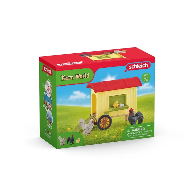 Hühnerstall mit Hahn und Henne – Schleich Farm World