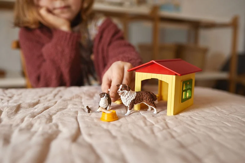 Hundehütte mit Australian Shepherd – Schleich Farm World