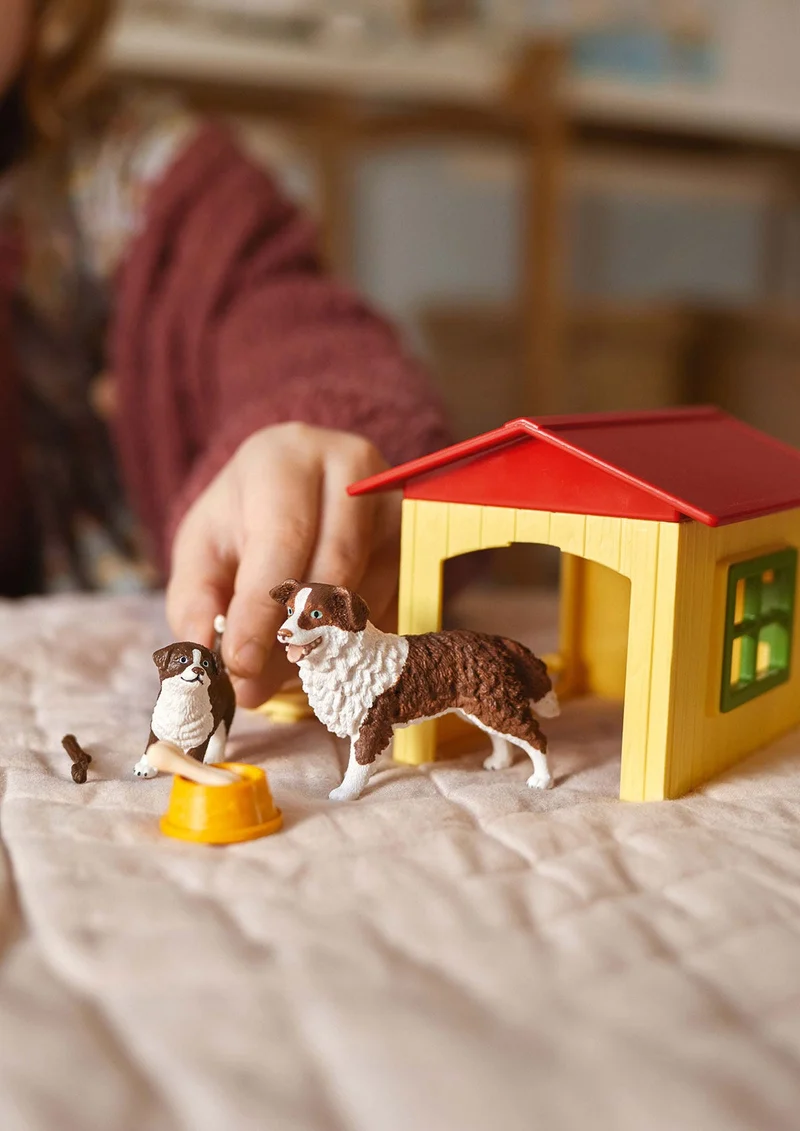 Hundehütte mit Australian Shepherd – Schleich Farm World