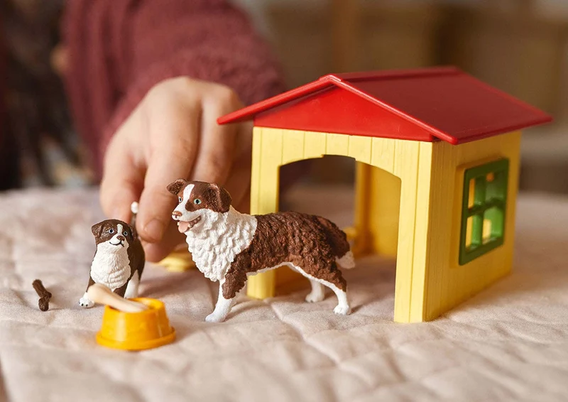 Hundehütte mit Australian Shepherd – Schleich Farm World