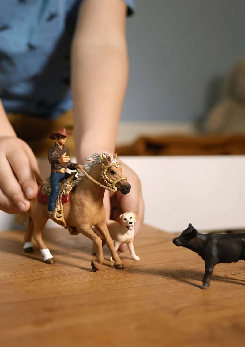 Westernreiten mit Cowboy – Schleich Farm World Westernset