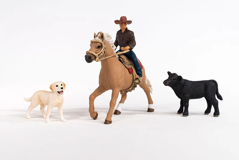 Westernreiten mit Cowboy – Schleich Farm World Westernset