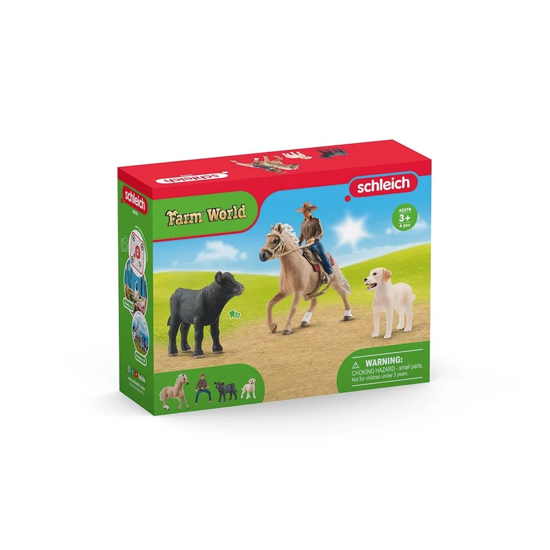 Westernreiten mit Cowboy – Schleich Farm World Westernset