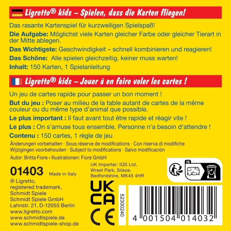 Ligretto: Kids, Kartenspiel