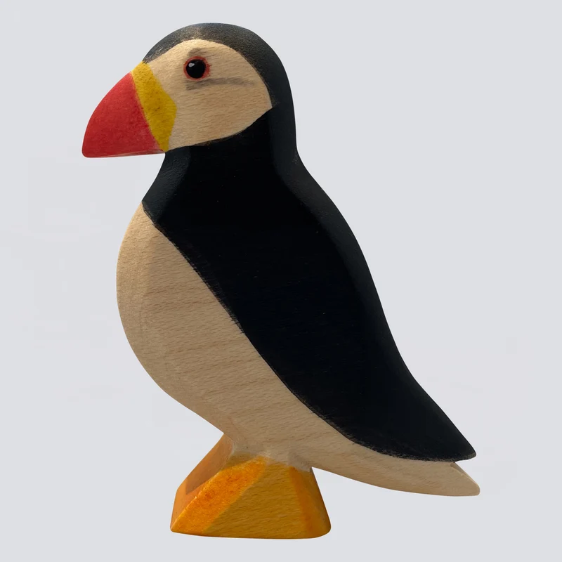 Holzwald Holzfigur Papageientaucher