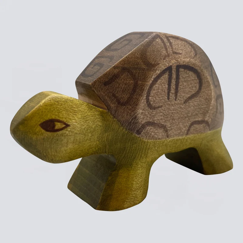 Holzwald Holzfigur Schildkröte