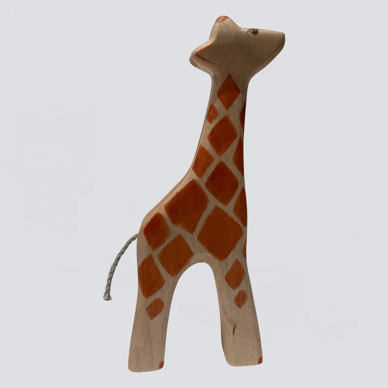 Holzwald Holzfigur Giraffe klein